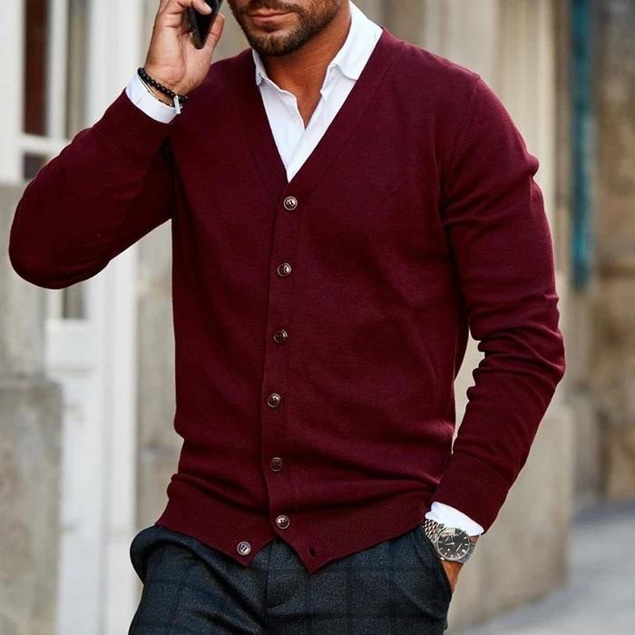 Casual Men's Cardigan – Relaxed Knit & Comfortable Fit