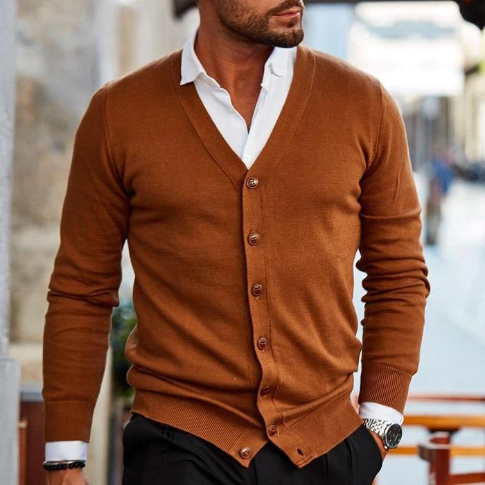 Casual Men's Cardigan – Relaxed Knit & Comfortable Fit