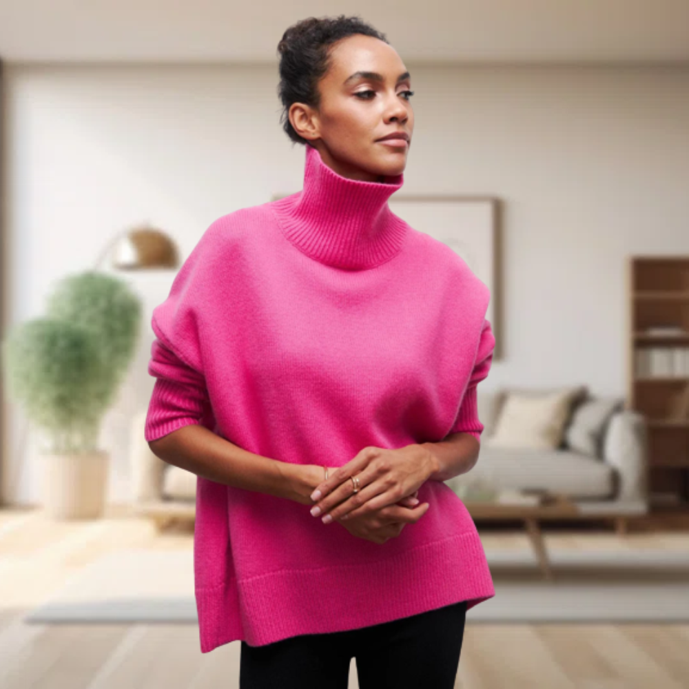 Knit Sweater – Turtleneck Style & Soft Feel for Warmth