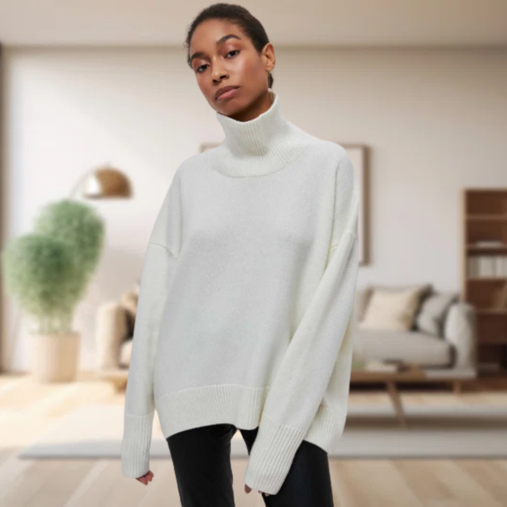 Knit Sweater – Turtleneck Style & Soft Feel for Warmth