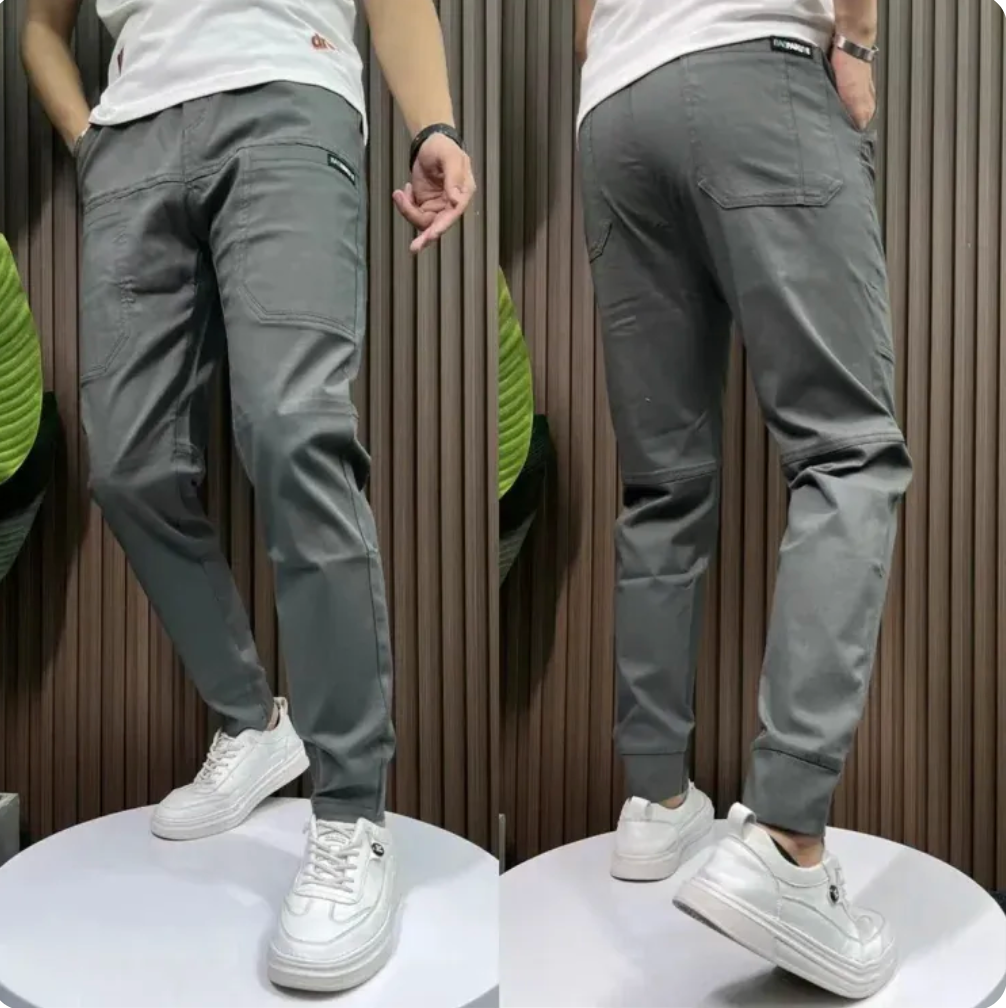 Utility Cargo Pants – Stretch Fabric & Multiple Pockets