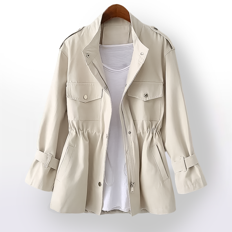 Classic Trench Coat – Long Shape & Breathable Cotton Blend