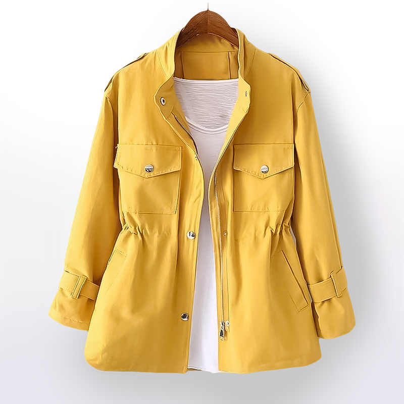 Classic Trench Coat – Long Shape & Breathable Cotton Blend