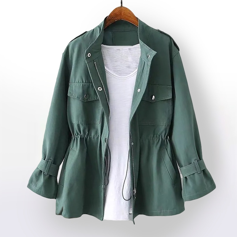 Classic Trench Coat – Long Shape & Breathable Cotton Blend