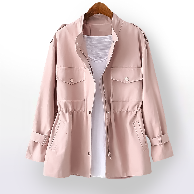 Classic Trench Coat – Long Shape & Breathable Cotton Blend