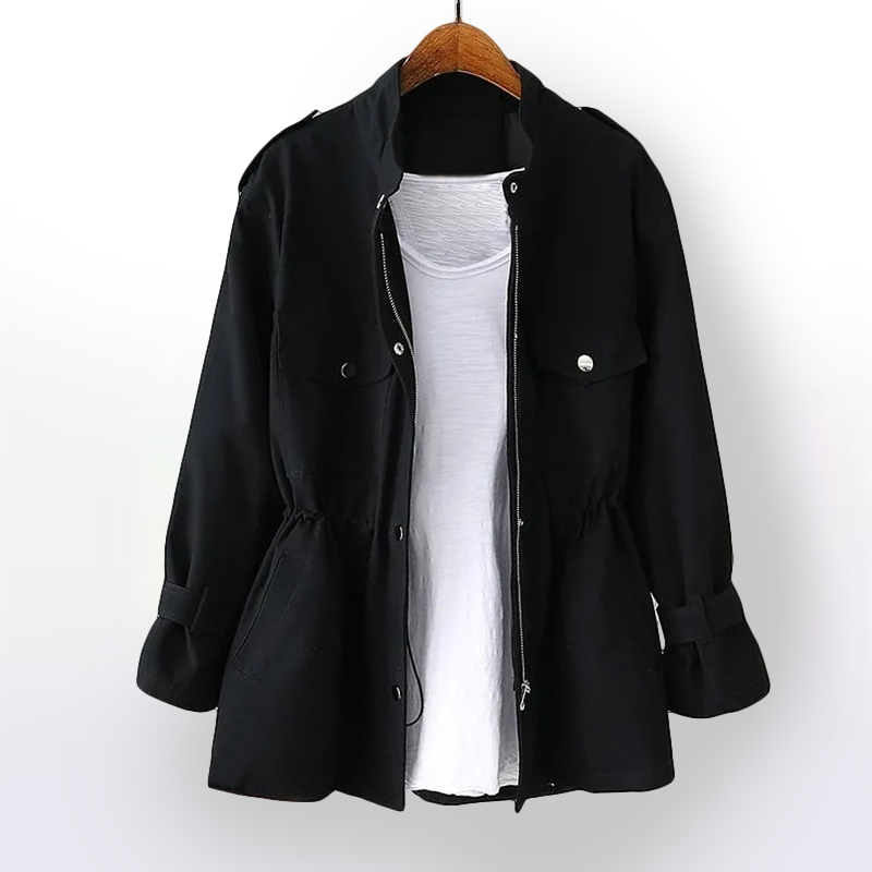 Classic Trench Coat – Long Shape & Breathable Cotton Blend