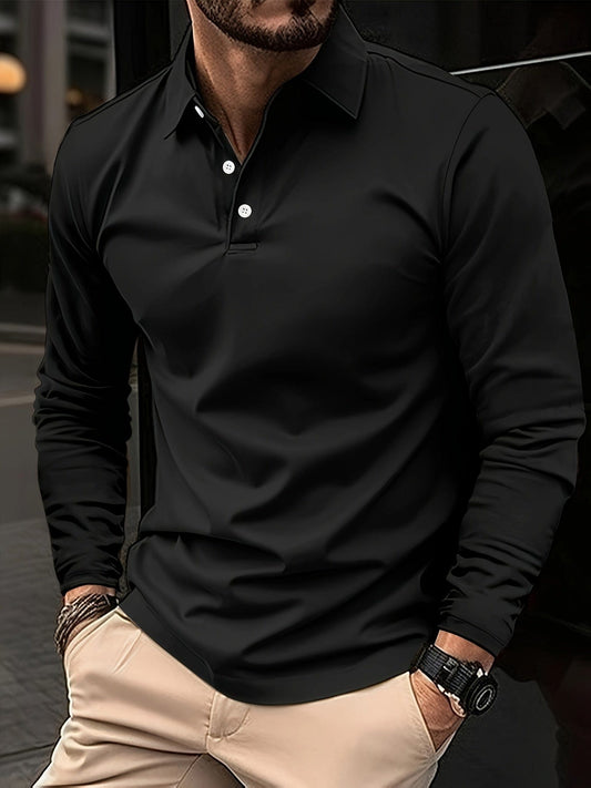 Long-Sleeve Polo Shirt