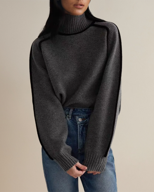 Turtleneck pullover relaxed fit