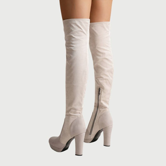 Stylish Over-the-Knee Boots with a Sturdy Block Heel