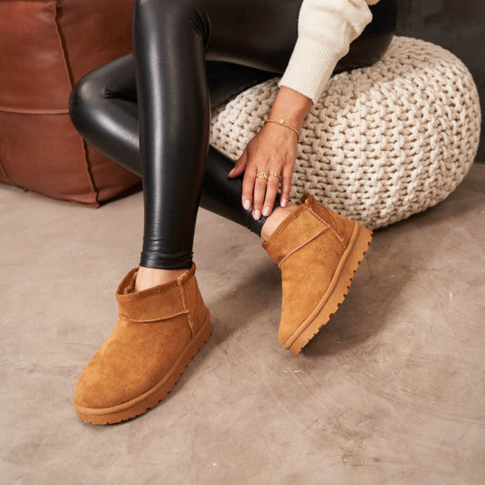 Fleece-Lined Ankle Boots