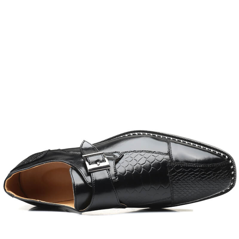 Business Shoes – Crocodile Pattern & Glossy Finish