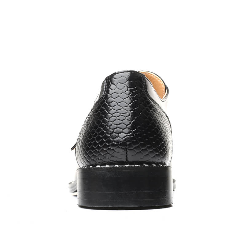 Business Shoes – Crocodile Pattern & Glossy Finish