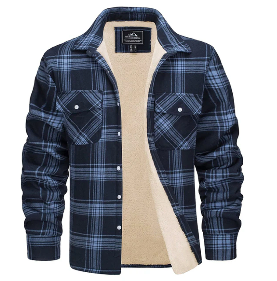 Checkered Fleece Jacket