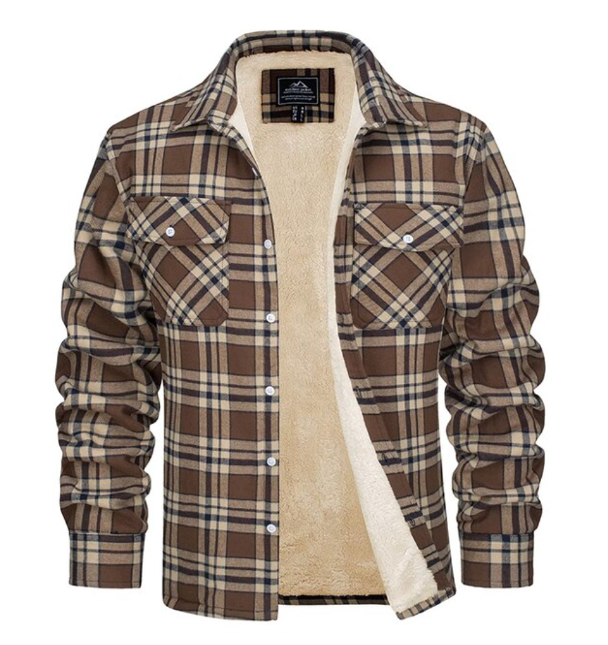 Checkered Fleece Jacket