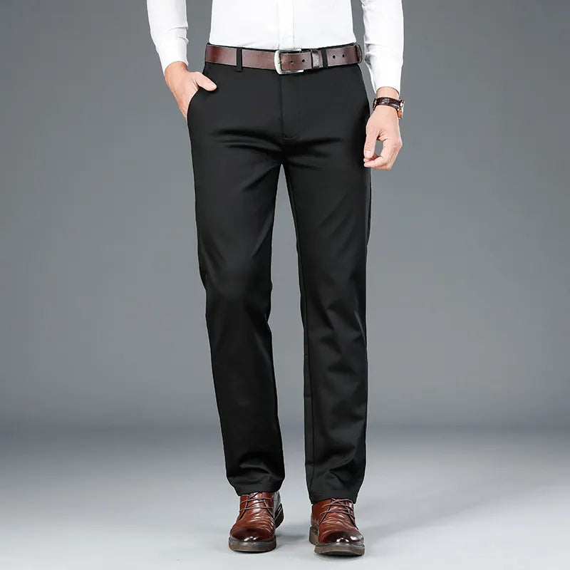 Casual Fit Trousers – Cotton-Spandex Blend & Flexible Shape